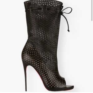 Christian Louboutin 120 Nappa Booties in Black